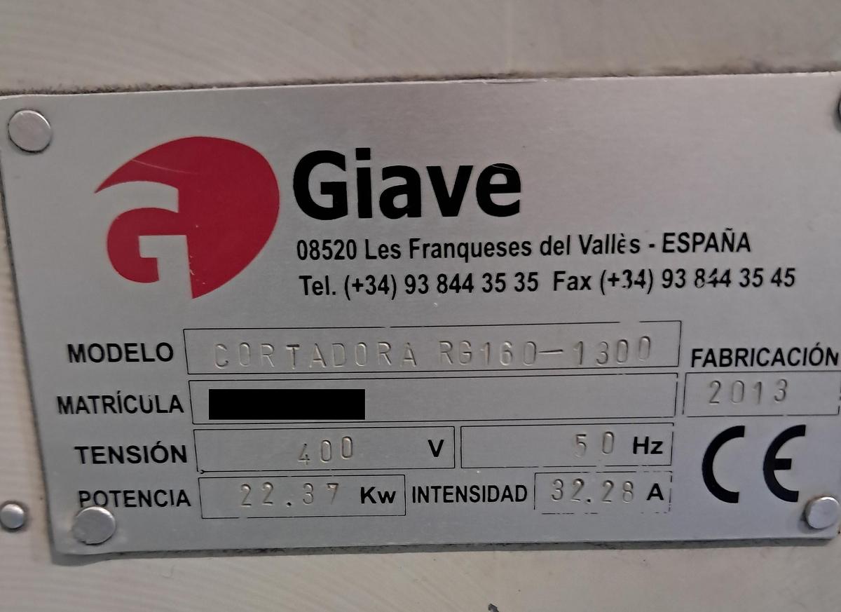 Used (visible in production) 2013 GIAVE ARES RG 160 1300
