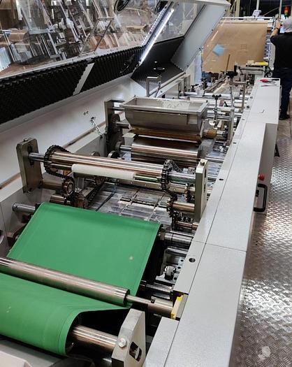 Used 2020 CURIONI SUN MASTER 540 - Reel fed Square bottom paper bag making machine with in line twisted handle unit