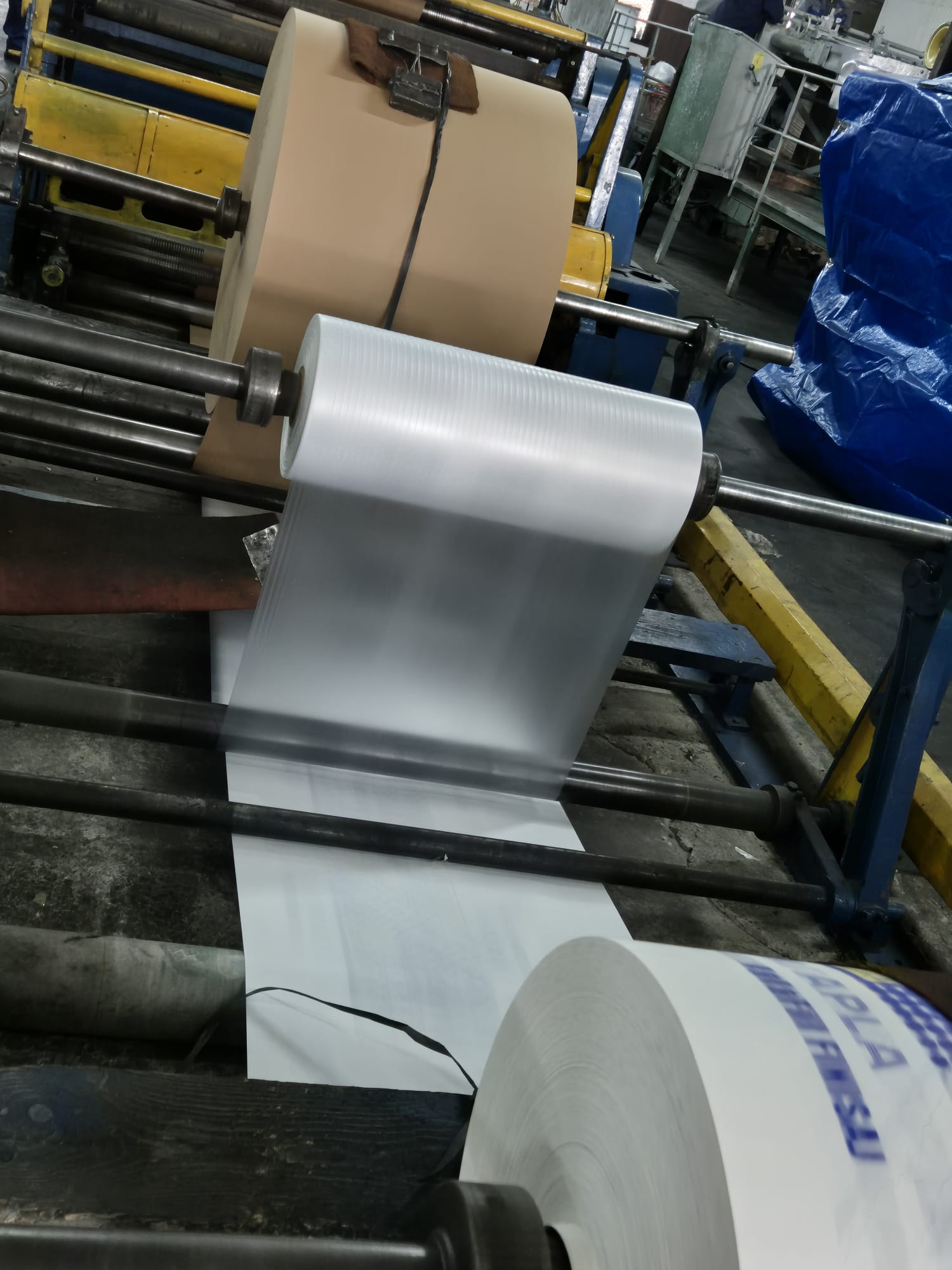 Used (visible in production) 1962 WINDMÖLLER & HÖLSCHER (W&H) AM 1130/65 | Tuber for paper sack