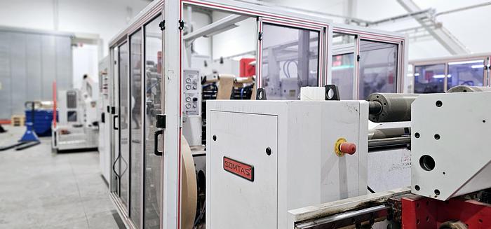 Used (visible in production) 2020 SOMTAS TC 18-46 FLAT HANDLE (Servo) - Square bottom paper bag making machine with FLAT handles