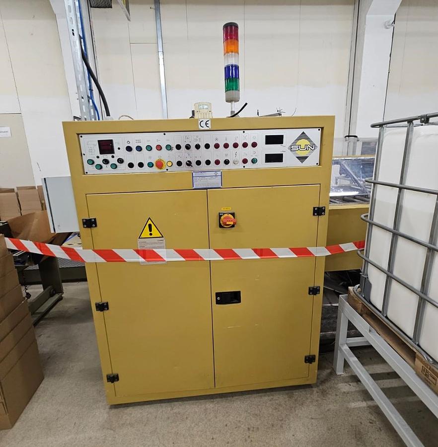 Used (visible in production) 1998 CURIONI SUN MASTER 540 - square bottom paper bag making machine with twisted handles unit (REDUCED PRICE)