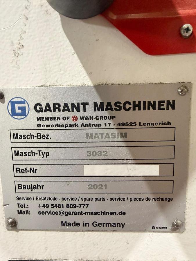 Used (visible in production) 2021 GARANT MATAsim (with window unit)| Flat and satchel paper bag machine