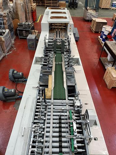 Used 2017 (JIANGSHE) Jiangsu Fangbang Machinery QFP14C - SHEET FED square bottom paper bag machine with TWISTED handles unit