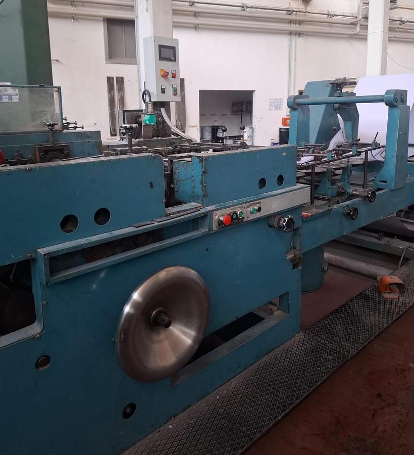 Used HOLWEG ROTABLOK SOS | Paper Bag Machine – Square-Bottom Bags with Flap, adhesive strip - with in-line 3 Colour Flexo