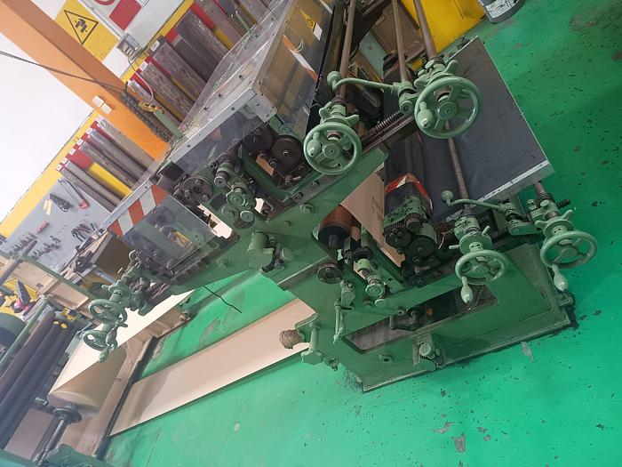 Used (visible in production) W&H TRIUMPH 3 with in-line 3 col. flexo | Square bottom paper bag making machine (1/2 plies bags)