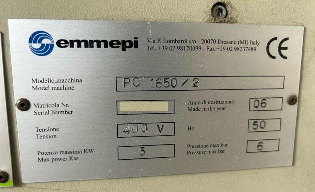 Used 2006 EMMEPI PC 1650/2 Compact  | Automatic Jogger & Strapping Machine for Corrugated Cardboard Packages
