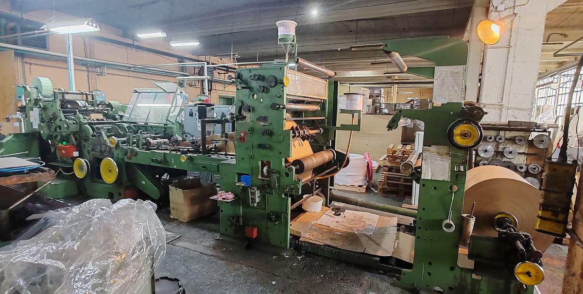 Used W&H TRIUMPH 3A with in-line  flexo | Square bottom paper bag makng machine (1/2 plies bags)