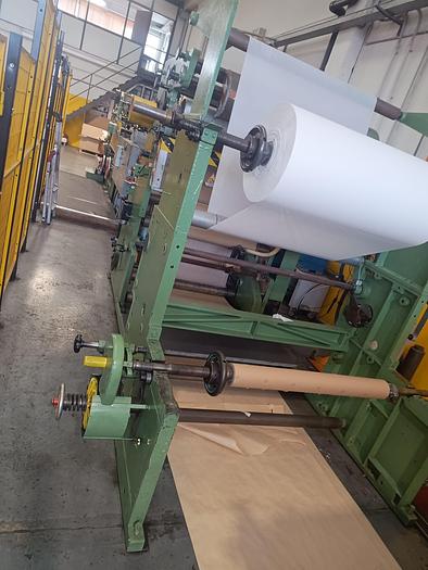 Used (visible in production) W&H TRIUMPH 3A with in-line 2 col. flexo | Square bottom paper bag makign machine (1/2 plies bags)