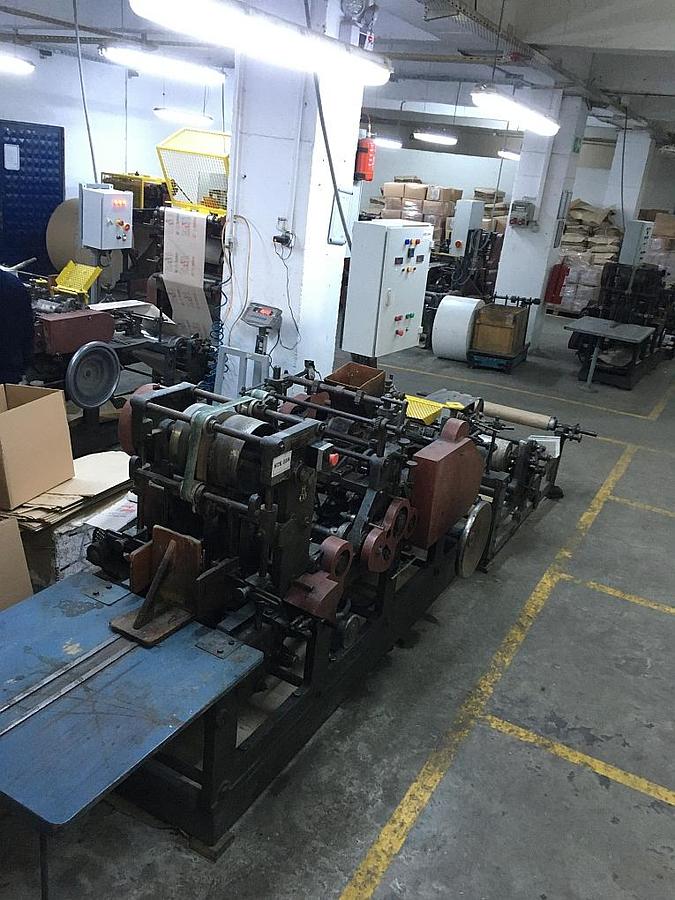 Used HONSEL Cross bottom (hexagonal) paper bag making machine