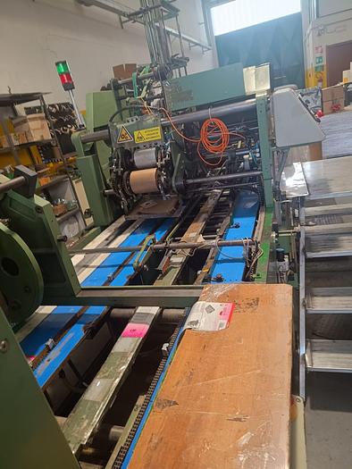 Used PCM Krause 222 | Vacuum cleaner bag finishing machine (for application of cardboard collars and folding end of the bags)