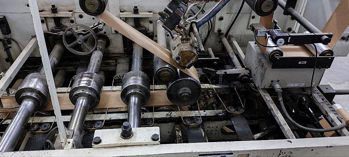 Used 2013 NEWLONG 148T+504 TH-7 | square bottom paper bag making machine with twisted handles unit