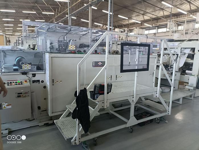 Used 2019 NEWLONG 128T + 508T - Reel fed square bottom paper bag machine with FLAT handle unit