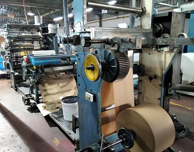 Used WINDMÖLLER & HÖLSCHER (W&H) TRIUMPH 2 with 3 col. in-line flexo | SOS Paper Bag Machine