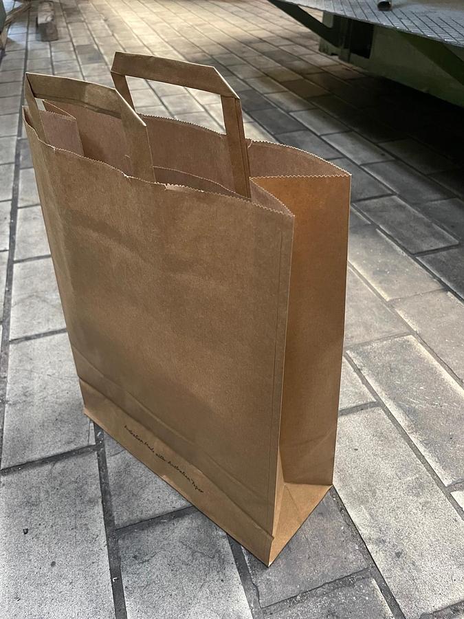 Used (disassembled & stored in warehouse) WINDMÖLLER & HÖLSCHER (W&H) Triumph 5A/SM | square bottom paper bag making machine (with flat handle unit)