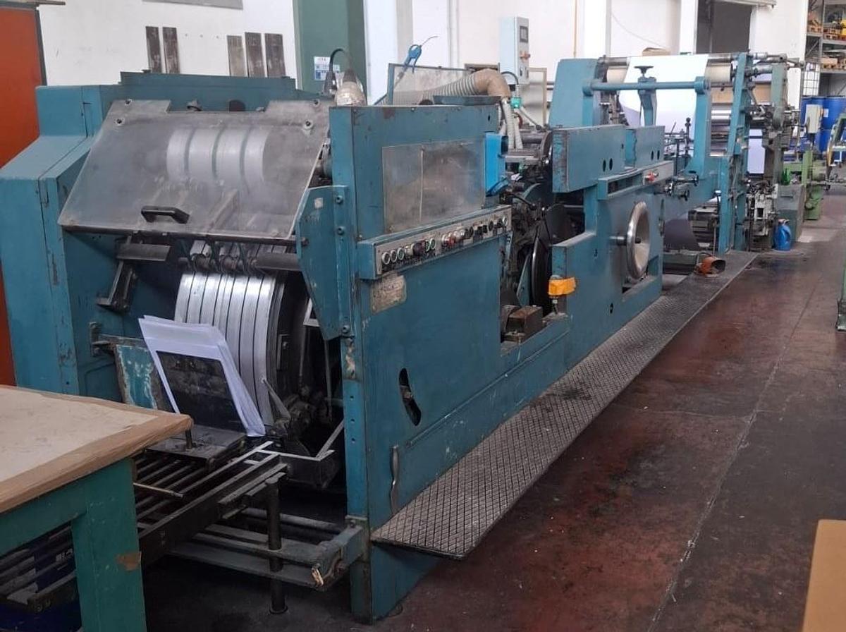 Used HOLWEG ROTABLOK SOS | Paper Bag Machine – Square-Bottom Bags with Flap, adhesive strip - with in-line 3 Colour Flexo