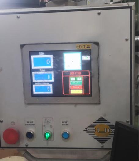 Used 2007 CURIONI SUN MASTER 350 (Gearless/Servo) paper bag making  machine with twisted handles units