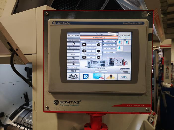 Used 2022 SOMTAS BAG MASTER LX SERVOTECH | with 4 COL. FLEXO | with WINDOW DEVICE - flat & satchel paper bag machine