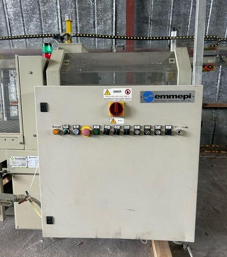 Used 2006 EMMEPI PC 1650/2 Compact  | Automatic Jogger & Strapping Machine for Corrugated Cardboard Packages