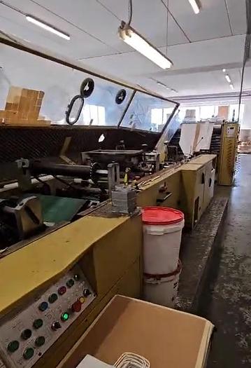 Used (visible in production) 2000 CURIONI SUN MASTER 540 - square bottom paper bag making machine with twisted handles unit