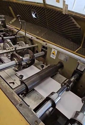 Used (visible in production) 2000 CURIONI SUN MASTER 540 - square bottom paper bag making machine with twisted handles unit