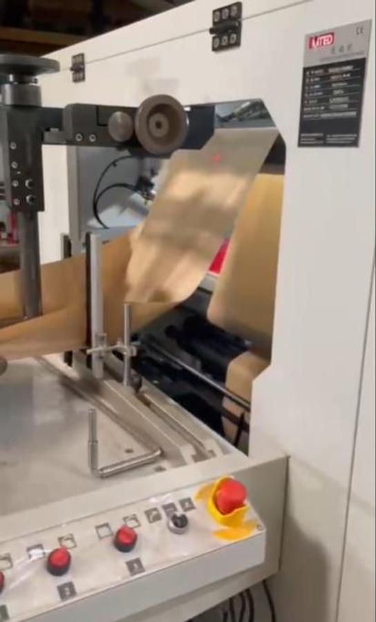 Used 2023 MTED RZJD-350J  Flat and Satchel  Paper Bag Machine with window unit and 4 Colors in-line  flexo