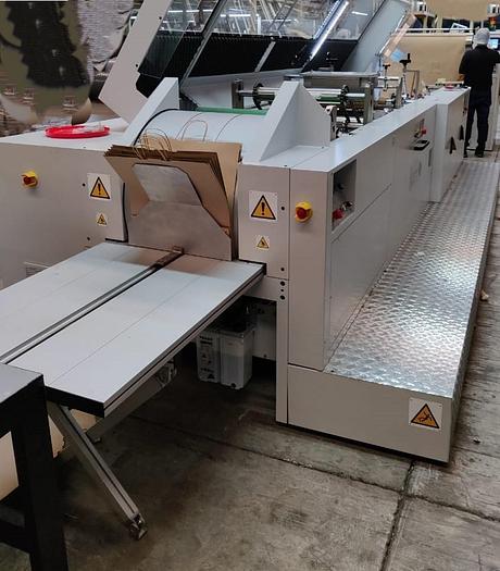Used 2020 CURIONI SUN MASTER 540 - Reel fed Square bottom paper bag making machine with in line twisted handle unit