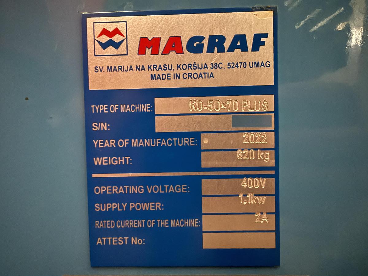 Used 2021 MAGRAF KO-50x70 PLUS | SEMIAUTOMATIC CASE-MAKER