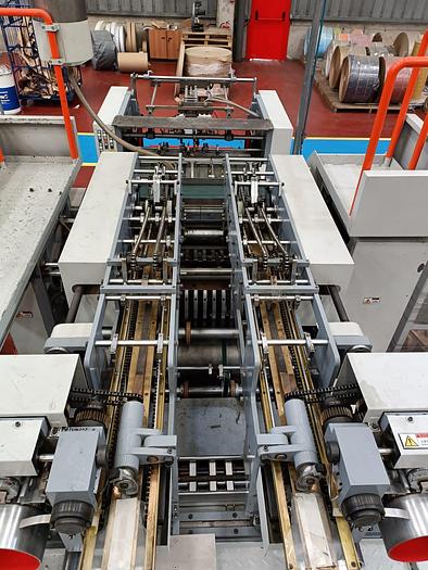 Used 2017 (JIANGSHE) Jiangsu Fangbang Machinery QFP14C - SHEET FED square bottom paper bag machine with TWISTED handles unit