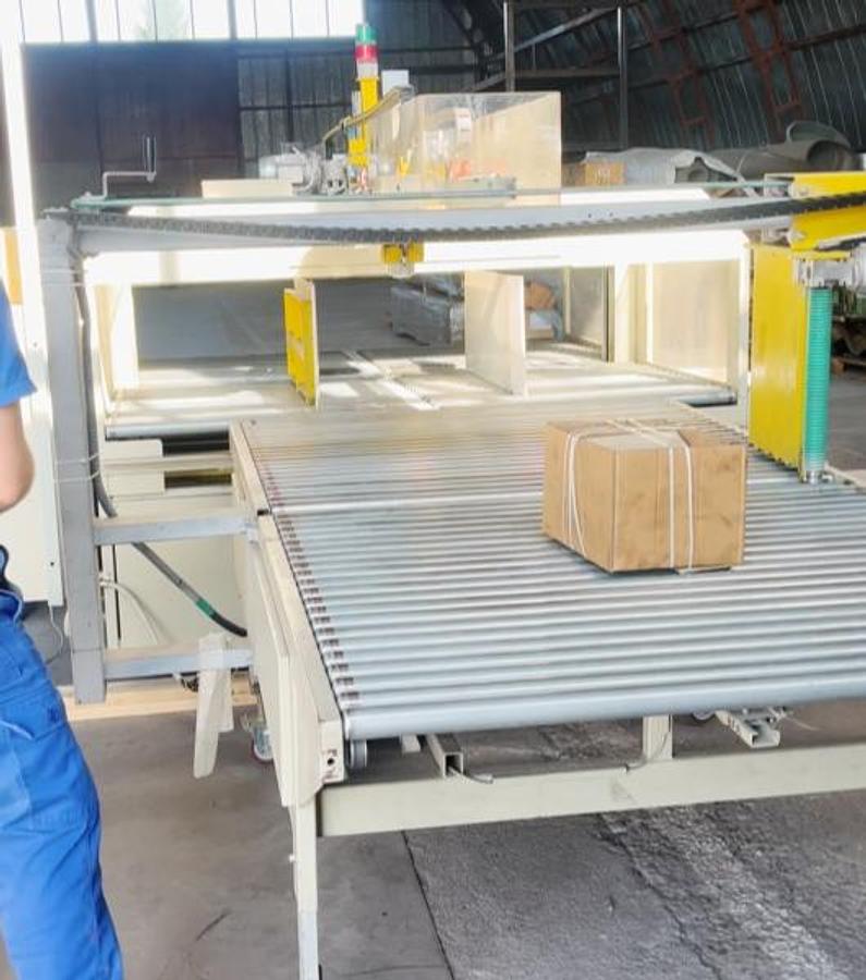 Used 2006 EMMEPI PC 1650/2 Compact  | Automatic Jogger & Strapping Machine for Corrugated Cardboard Packages