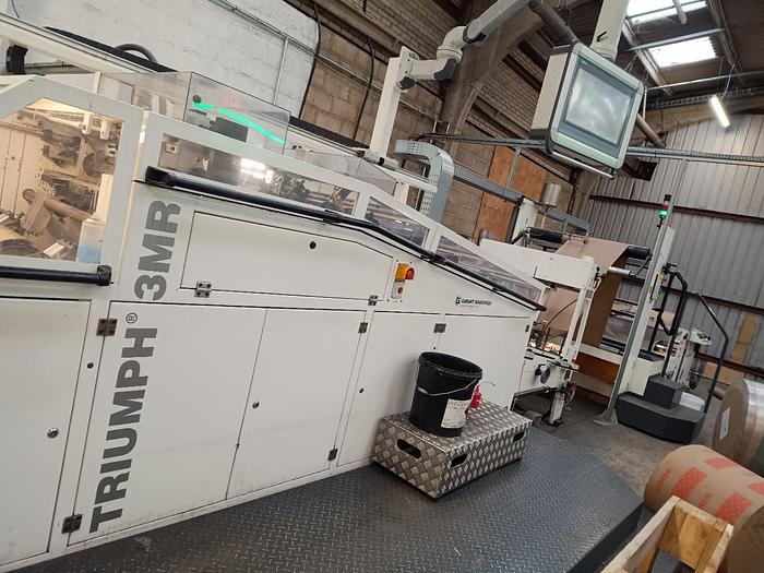 Used (visible in production) 2016 GARANT TRIUMPH 3 MR | Block bottom paper bag making machine (without handles)