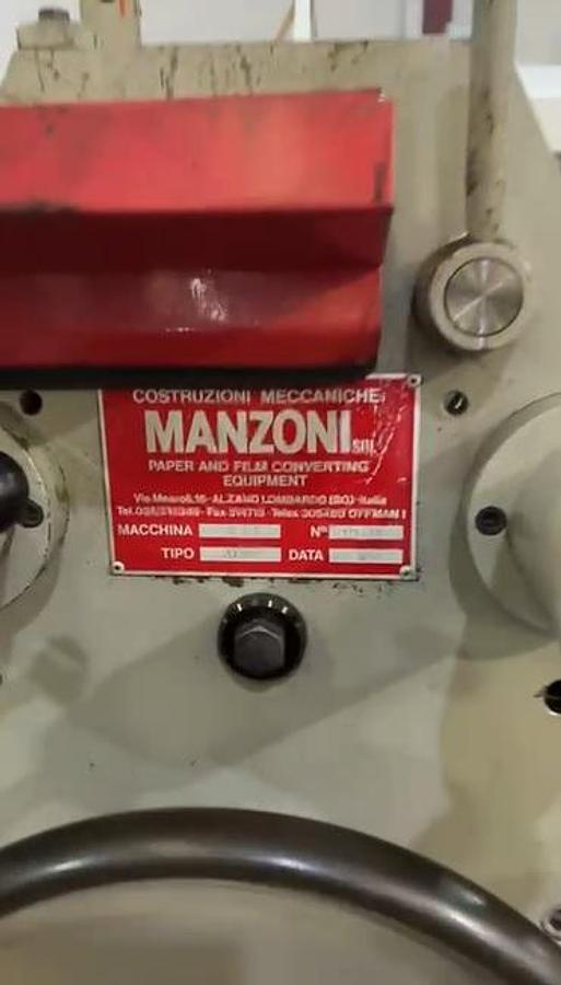 Used (visible in production) 1997 MANZONI Seriana 31 | V bottom paper bag making machine