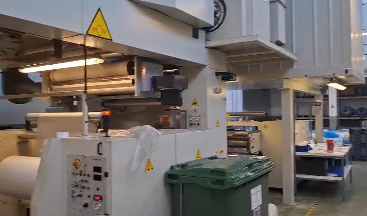 Used (visible in production) 2003 Flexotecnica Tachys-G (gearless) 8 colors C.I. flexo (1300 mm)