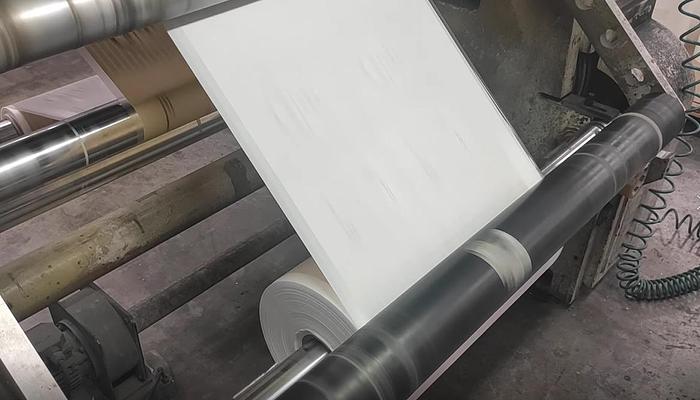 Used (visible in production) 2001 Bonardi Santè 1200 - Solventless laminator