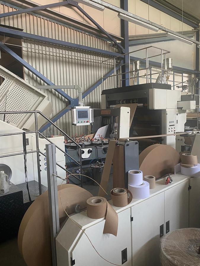 Used (visible in production) 2023 ZNEP ZD-F450Q |  Automatic TWISTED & FLAT handles shopping bag making machine (2 handles unit)