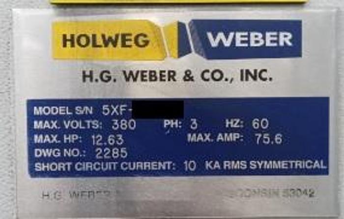 Used (visible in production) 2013 HOLWEG WEBER 5XF