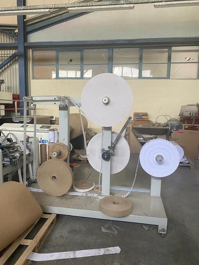 Used (visible in production) 2023 ZNEP ZD-F450Q |  Automatic TWISTED & FLAT handles shopping bag making machine (2 handles unit)