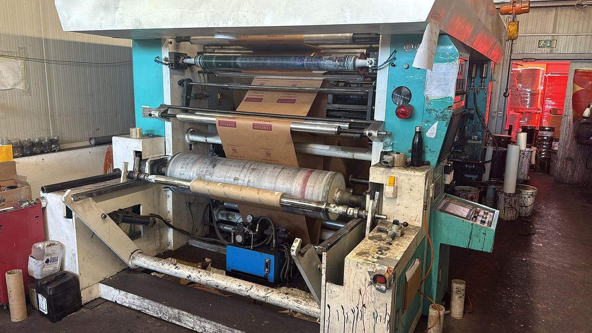 Used (visible in production) 2018 Lisheng (China) YBT - Roll to roll 4 Colors Stack Type Flexographic Printing Machine