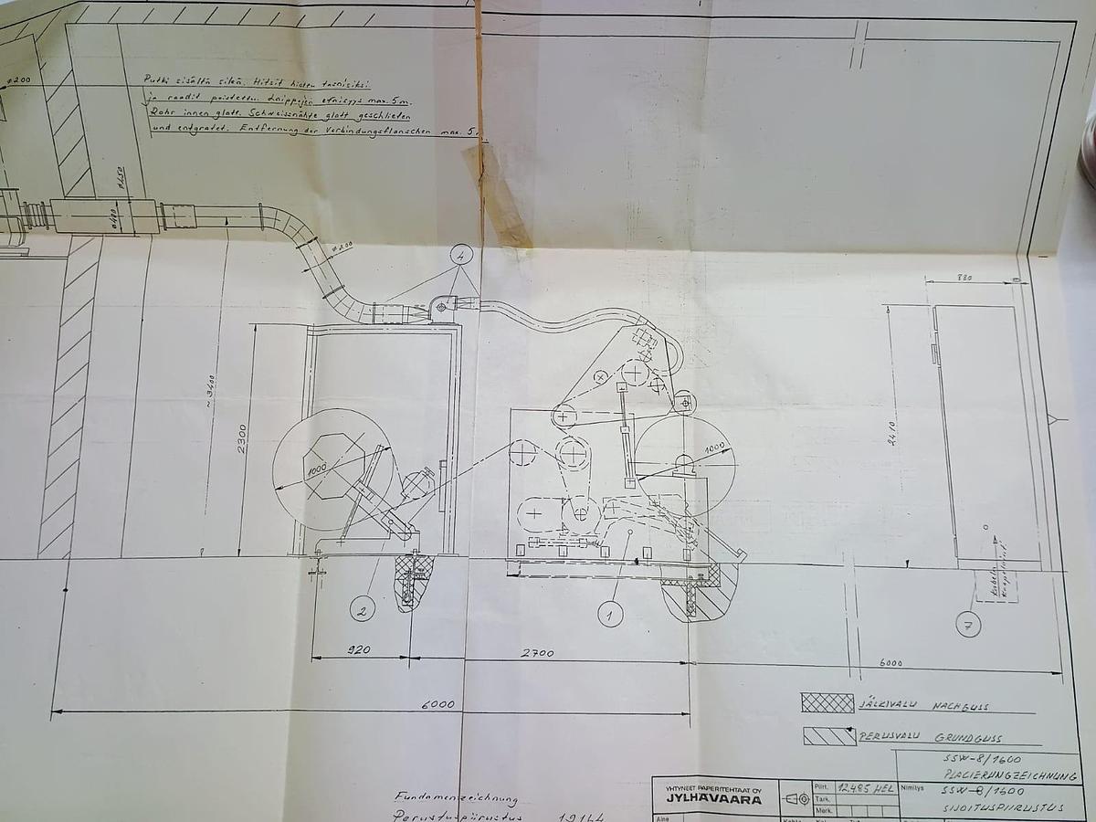 Used JYLHAVAARA (Finland) SLITTER-REWINDER 1700 mm | year 1985 - overhauled in 2021