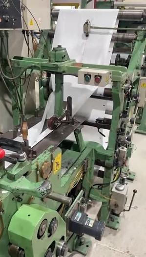 Used (visible in production) 2009 NEWLONG NL-150-Y2 - Square bottom paper bag machine (for SOS bags without handles)