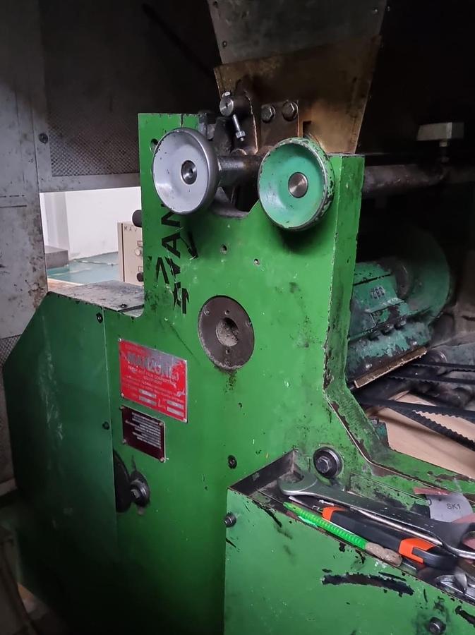 Used (visible in production) 2003 MANZONI SERIANA 31 with in-line 4 colors flexo printer