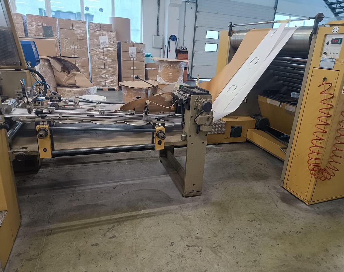 Used (visible in production) 2000 CURIONI SUN MASTER 540 - square bottom paper bag making machine with twisted handles unit | !!!GREAT PRICE FOR FAST SALE!!!