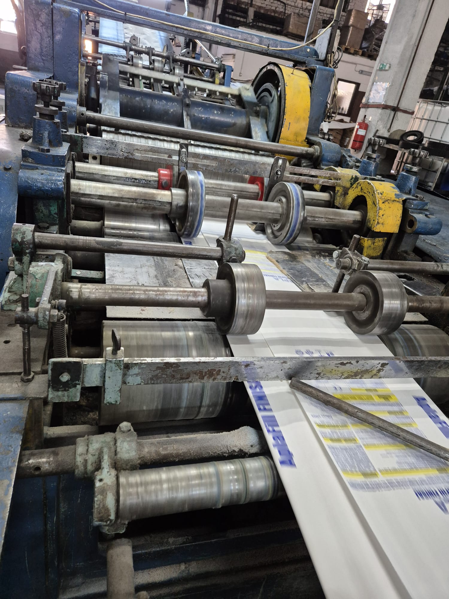 Used (visible in production) 1962 WINDMÖLLER & HÖLSCHER (W&H) AM 1130/65 | Tuber for paper sack