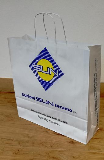 Used 1996 CURIONI SUN MASTER 540 - square bottom paper bag making machine (twisted handles unit)