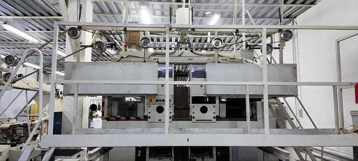 Used 2013 NEWLONG 148T+504 TH-7 | square bottom paper bag making machine with twisted handles unit