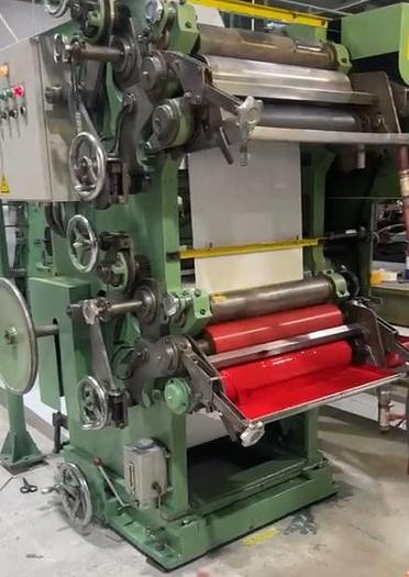 Used (visible in production) 2009 NEWLONG NL-150-Y2 - Square bottom paper bag machine (for SOS bags without handles)