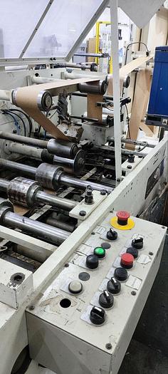 Used 2013 NEWLONG 148T+504 TH-7 | square bottom paper bag making machine with twisted handles unit