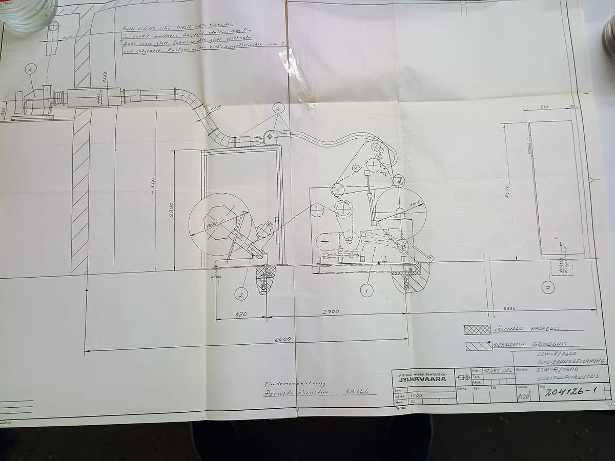 Used JYLHAVAARA (Finland) SLITTER-REWINDER 1700 mm | year 1985 - overhauled in 2021