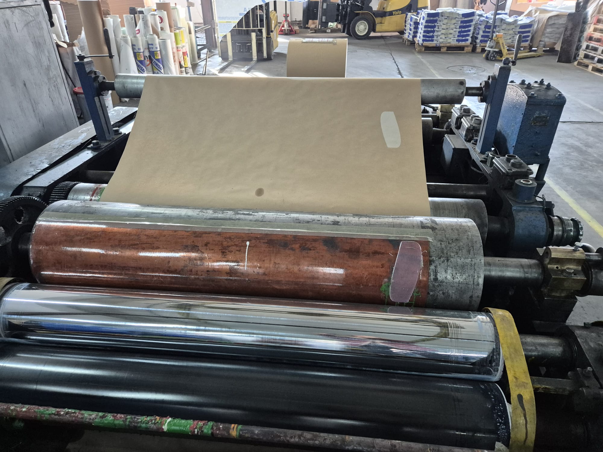 Used (visible in production) 1962 WINDMÖLLER & HÖLSCHER (W&H) AM 1130/65 | Tuber for paper sack