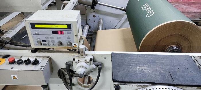 Used 2013 NEWLONG 148T+504 TH-7 | square bottom paper bag making machine with twisted handles unit