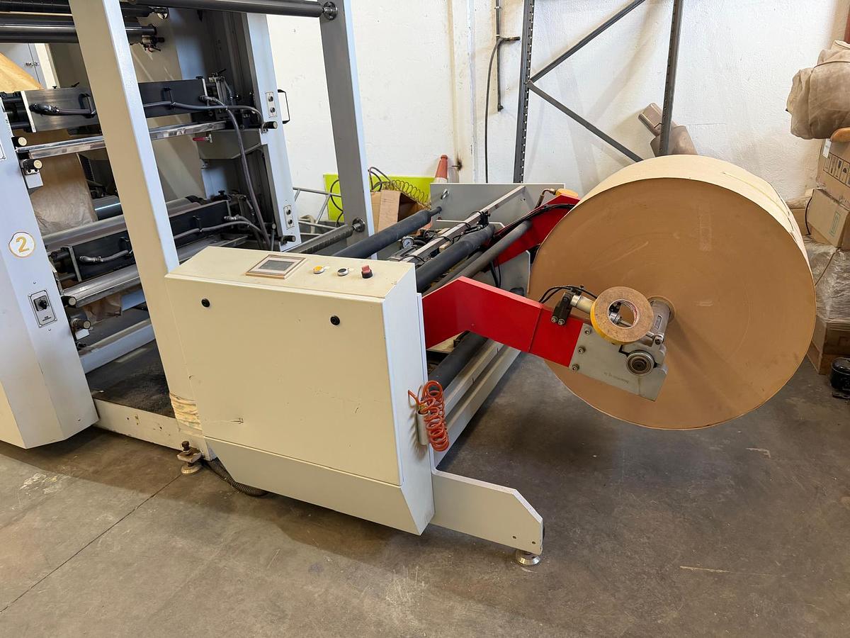 Used 2023 MTED RZJD-350J Flat and Satchel Paper Bag Machine with window unit and 4 Colors in-line flexo
